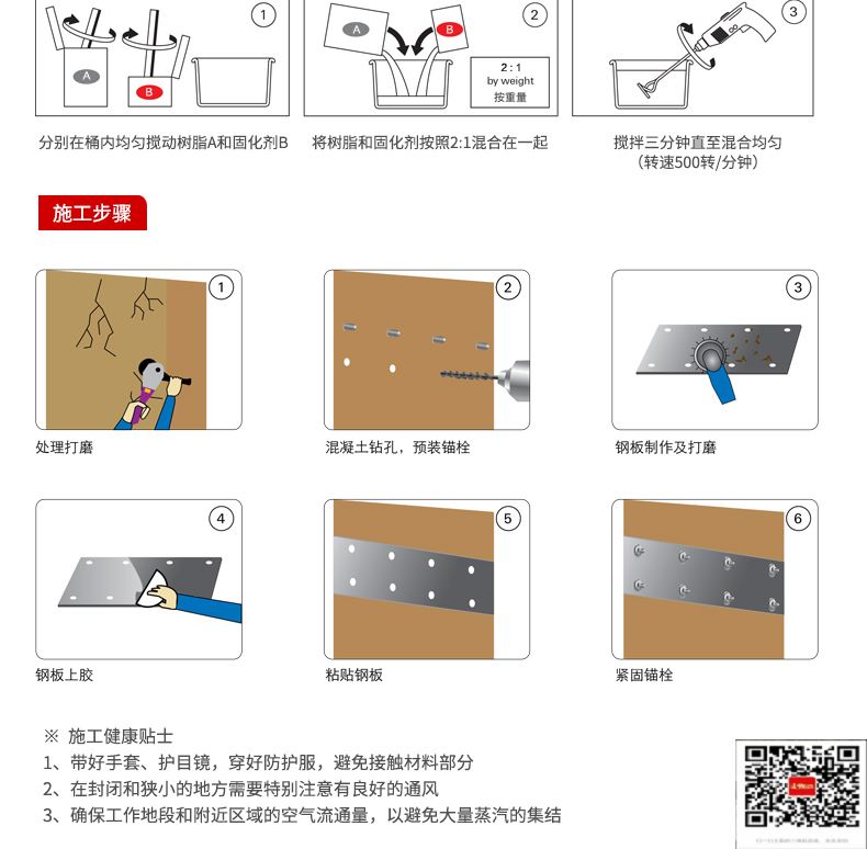 包钢峰峰矿粘钢加固施工过程